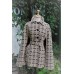 vintage capes #1 - Cream Chocolate belted cape ( adjustable belt) 10